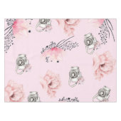 Nappe Beau Rose d'aquarelle florale (Devant (Horizontal))