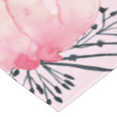 Nappe Beau Rose d'aquarelle florale (Angle)