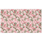 Nappe Beautiful Shabby Chic Pink Christmas Floral Berry (Devant (Horizontal))