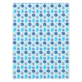 Nappe Bébé bleu Papillons et fleurs à motifs (Devant)