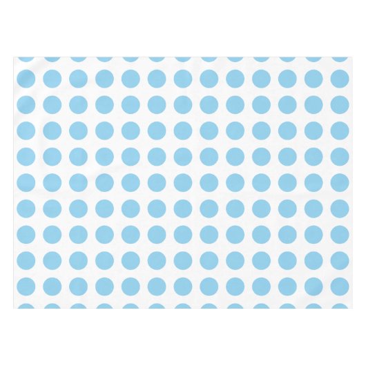 Nappe Bébé bleu sur blanc Grand Pois horizontaux (Devant (Horizontal))