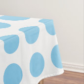 Nappe Bébé bleu sur blanc Grand Pois horizontaux (In Situ)