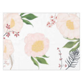 Nappe Bébé Cosmos rose sur blanc (Devant (Horizontal))