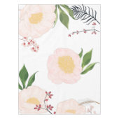 Nappe Bébé Cosmos rose sur blanc (Devant)