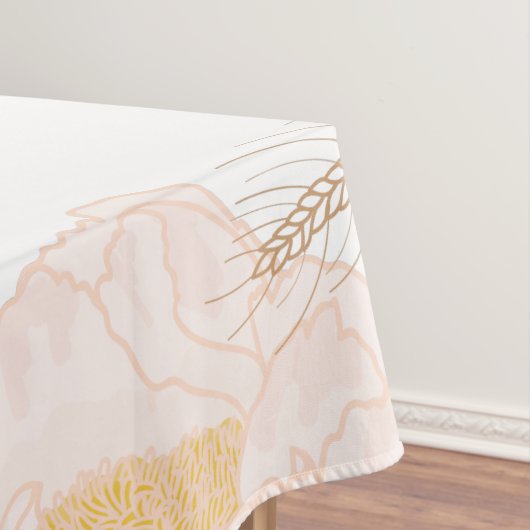 Nappe Bébé Cosmos rose sur blanc (In Situ)