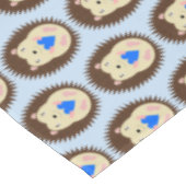 Nappe Bébé Garçon Cœur Hérisson Motif (Angle)