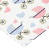 Nappe Bébé Poussette Cigogne Rose Bleu Éléphant (Angle)