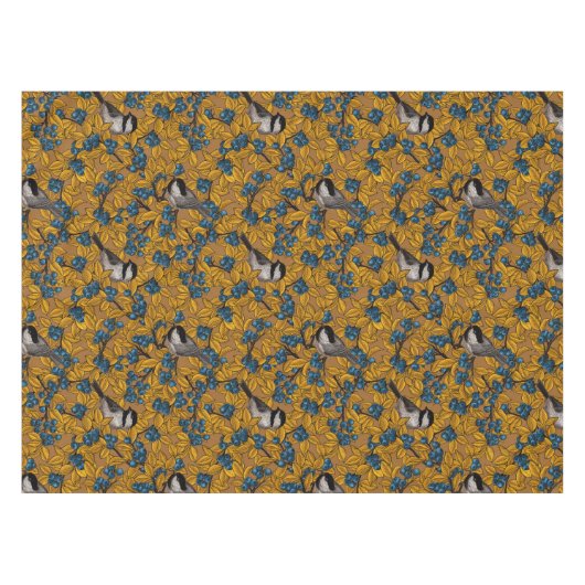 Nappe Bécasseaux sur les branches de bleuets (Devant (Horizontal))