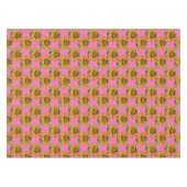 Nappe Bee on Sunflower Flower Pattern Design Pink (Devant (Horizontal))