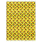 Nappe Bee on Sunflower Flower Pattern Design Yellow  (Devant)