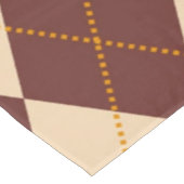 Nappe Beige Brown Automne Jacquard d'automne Diamant Mot (Angle)