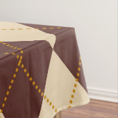Nappe Beige Brown Automne Jacquard d'automne Diamant Mot (In Situ)