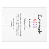 Nappe beignets faits maison avec amour ajouter site de t (Devant (Horizontal))