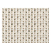 Nappe Bell de Noël d'or Beau Feuilles verts (Devant (Horizontal))