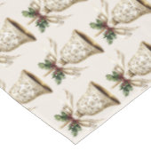 Nappe Bell de Noël d'or Beau Feuilles verts (Angle)