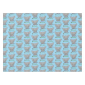 Nappe Belle adorable dessin d'éléphant bébé (Devant (Horizontal))