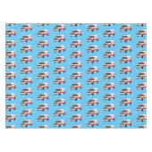 Nappe Belle ambulance rouge caricature van (Devant (Horizontal))