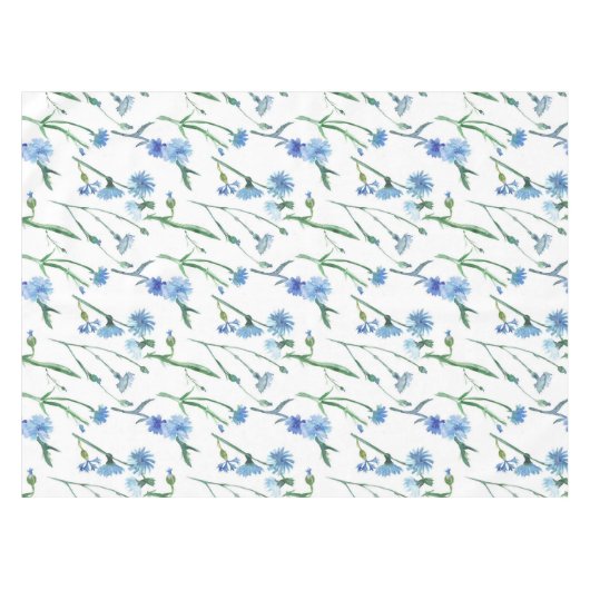 Nappe Belle aquarelle cornfleurs (Devant (Horizontal))