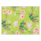 Nappe Belle aquarelle florale Cactus (Devant (Horizontal))