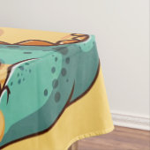 Nappe Belle glace manger dino à la plage (In Situ)