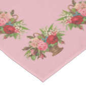 Nappe belle impression de panier de fleurs victoriennes (Angle)