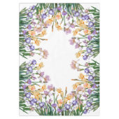 Nappe Belle Irises violettes et jaunes / Fleur de printe (Devant)