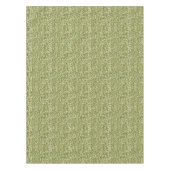 Nappe Belle motif en tricot de mamie vert olive (Devant)