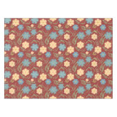 Nappe Belle motif moderne fleurie - rouge (Devant (Horizontal))