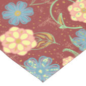 Nappe Belle motif moderne fleurie - rouge (Angle)