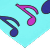 Nappe Belle Musique Colorful Swirling Notes Pink Aqua  (Angle)
