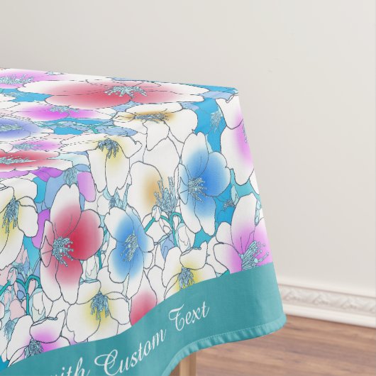 Nappe Belle oeuvre Florale rose Personnalisée (In Situ)