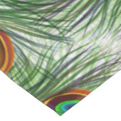 Nappe Belle plume verte de paon (Angle)