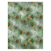 Nappe Belle plume verte de paon (Devant)