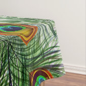 Nappe Belle plume verte de paon (In Situ)