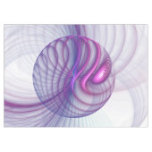 Nappe Belle Swing Moderne Art Fractal Abstrait Rose (Devant (Horizontal))