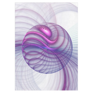 Nappe Belle Swing Moderne Art Fractal Abstrait Rose