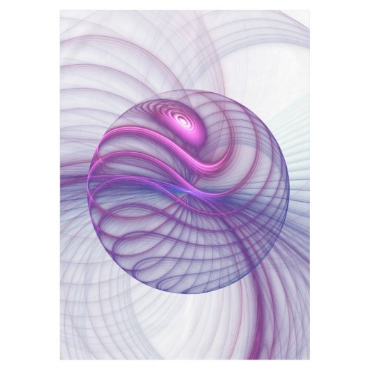 Nappe Belle Swing Moderne Art Fractal Abstrait Rose (Devant)