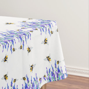 Nappe Belles fleurs de printemps et les abeilles volent