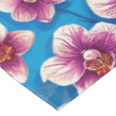 Nappe Belles fleurs d'orchidées (Angle)