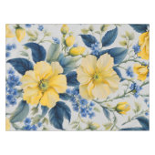 Nappe Belles Fleurs Jaunes et Bleues (Devant (Horizontal))