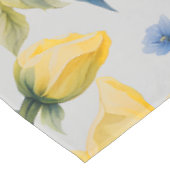 Nappe Belles Fleurs Jaunes et Bleues (Angle)