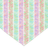 Nappe Belles fleurs pastel colorées rayures (Angle)