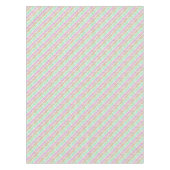 Nappe Belles fleurs pastel colorées rayures (Devant)