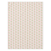 Nappe Belles fleurs roses sur fond beige clair (Devant)