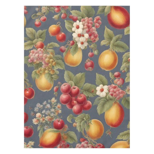 Nappe Belles Fruits et Fleurs. Style français (Devant)