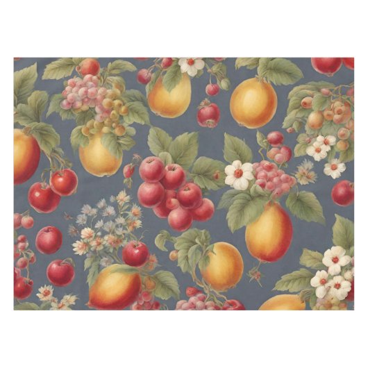 Nappe Belles Fruits et Fleurs. Style français (Devant (Horizontal))