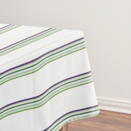 Nappe Belles rayures blanches modernes (In Situ)