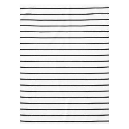 Nappe Belles rayures blanches noires (Devant)