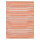 Nappe Belles rayures blanches orange (Devant)