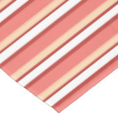 Nappe Belles rayures blanches roses (Angle)